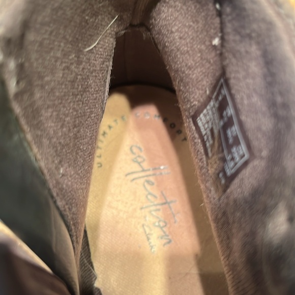 NWOT Clark’s Wedge Gray Suede Booties - Picture 7 of 8